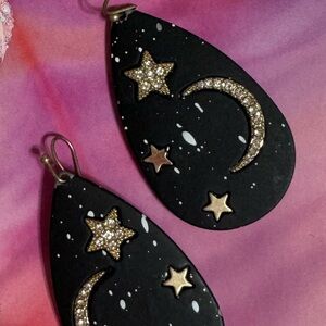 Celestial star moon earrings midnights eras tour